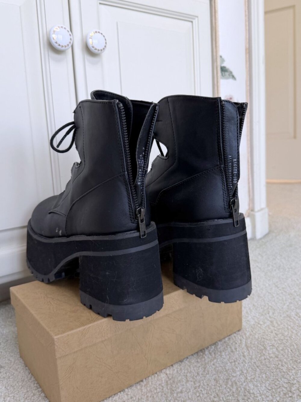 Demonia Ranger 102 Chunky Platform Boots - Picture 6 of 7